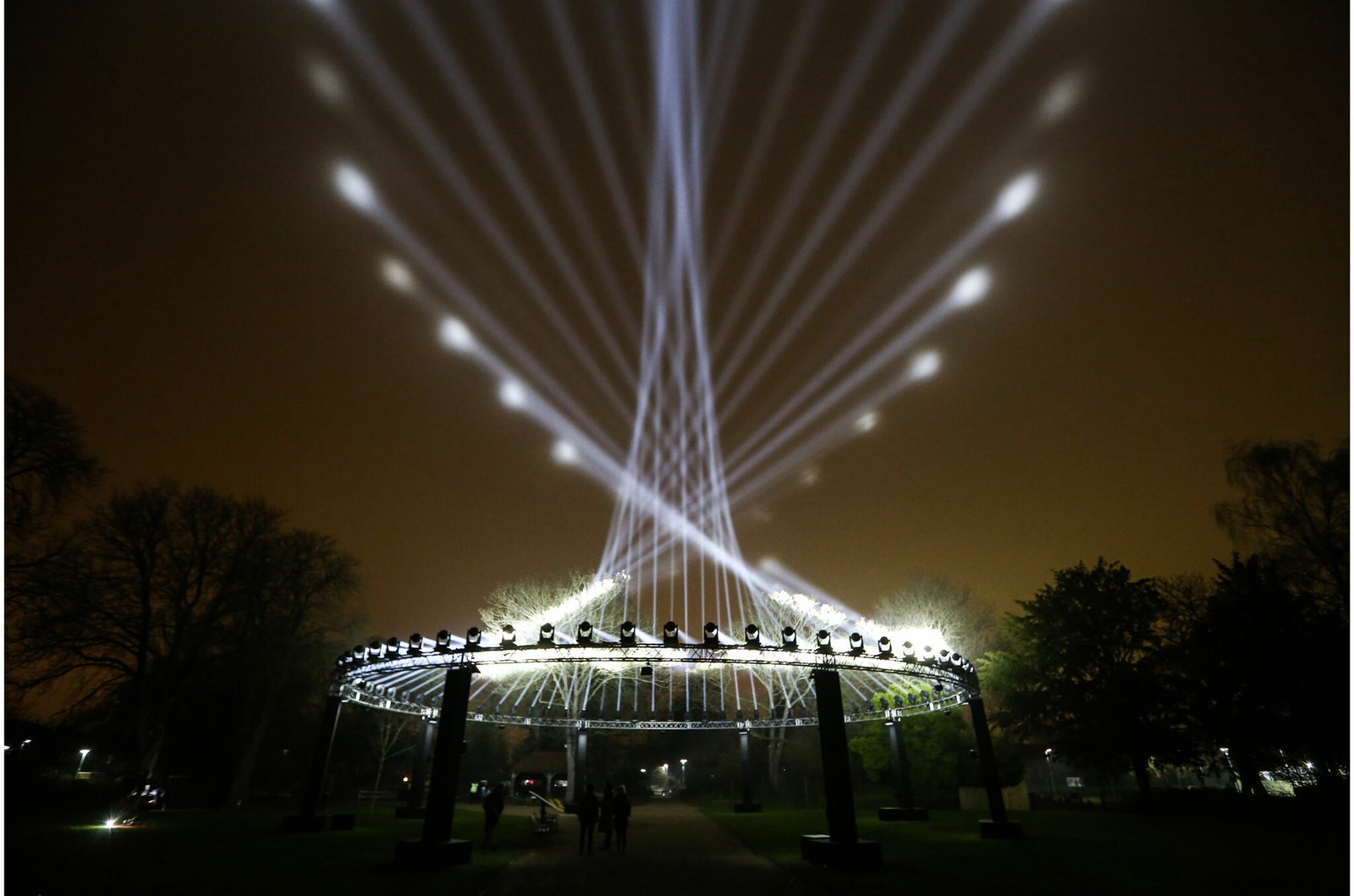Waltham Forest is being bathed in light tonight and it looks incredible