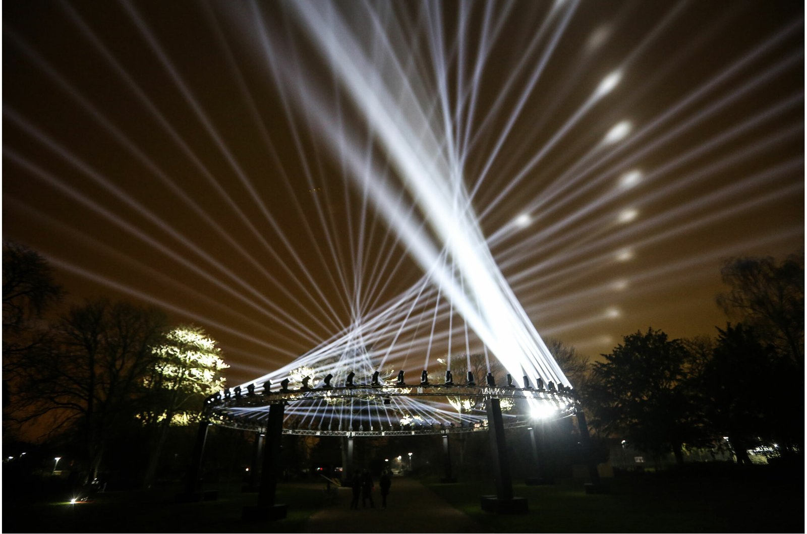 Waltham Forest is being bathed in light tonight and it looks incredible