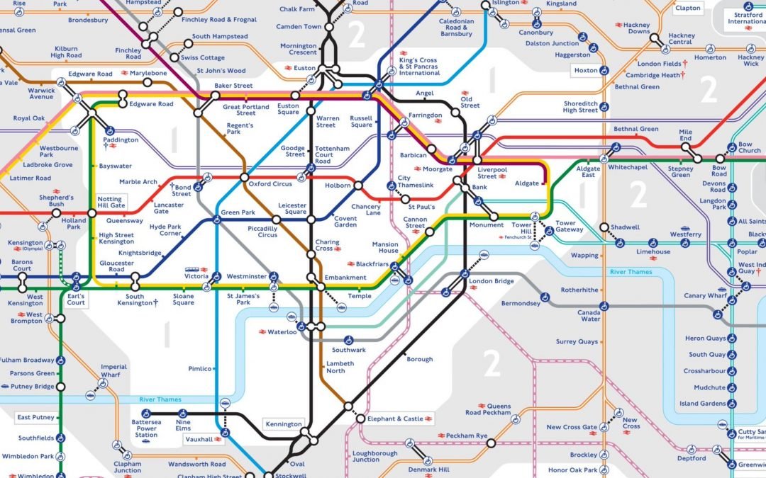 New Tube map with Elizabeth Line published by Transport for London ...